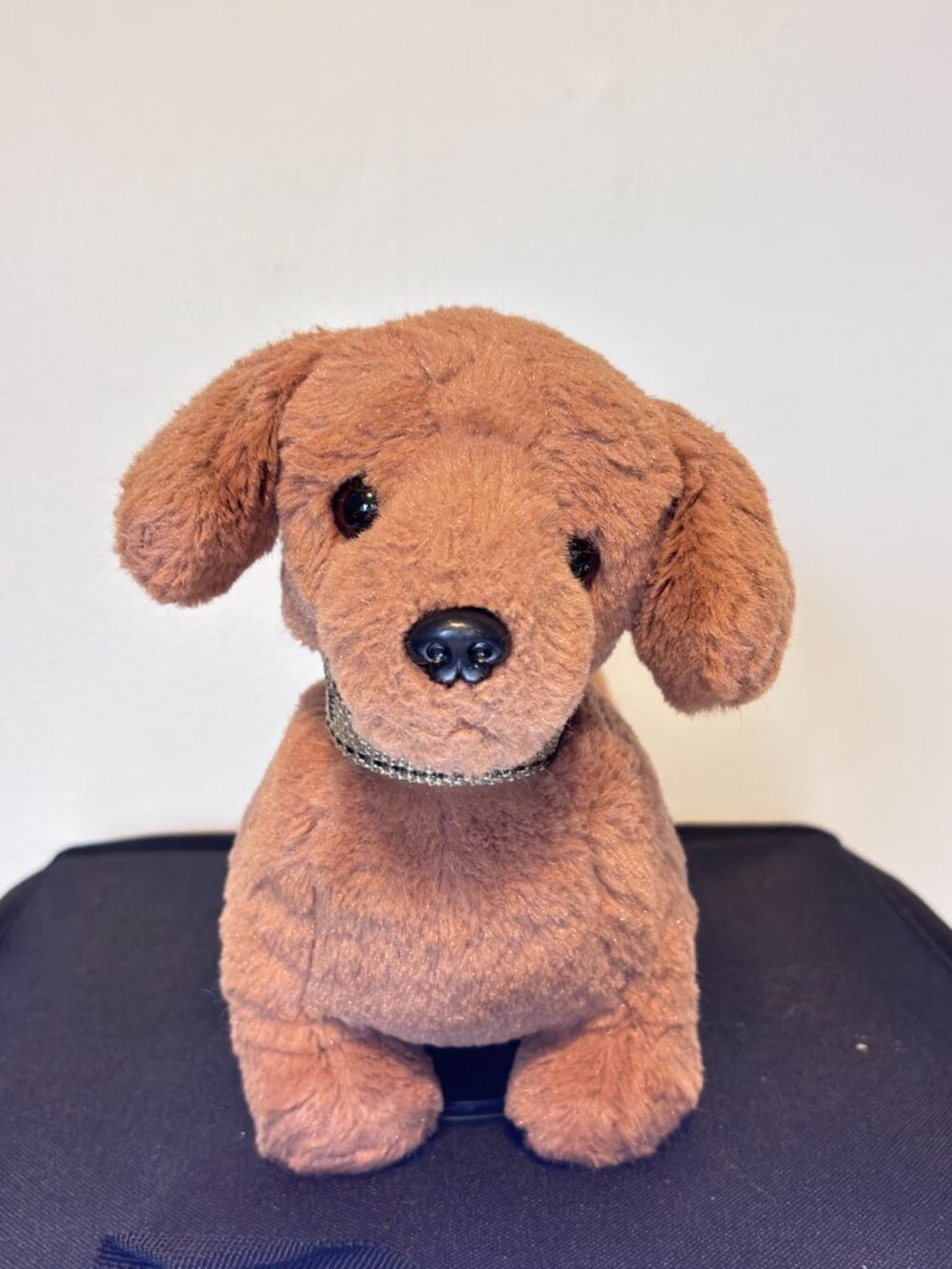 Bearington Dachshund Puppy Dog Plush Paw Print Collar 12" Stuffed Animal
